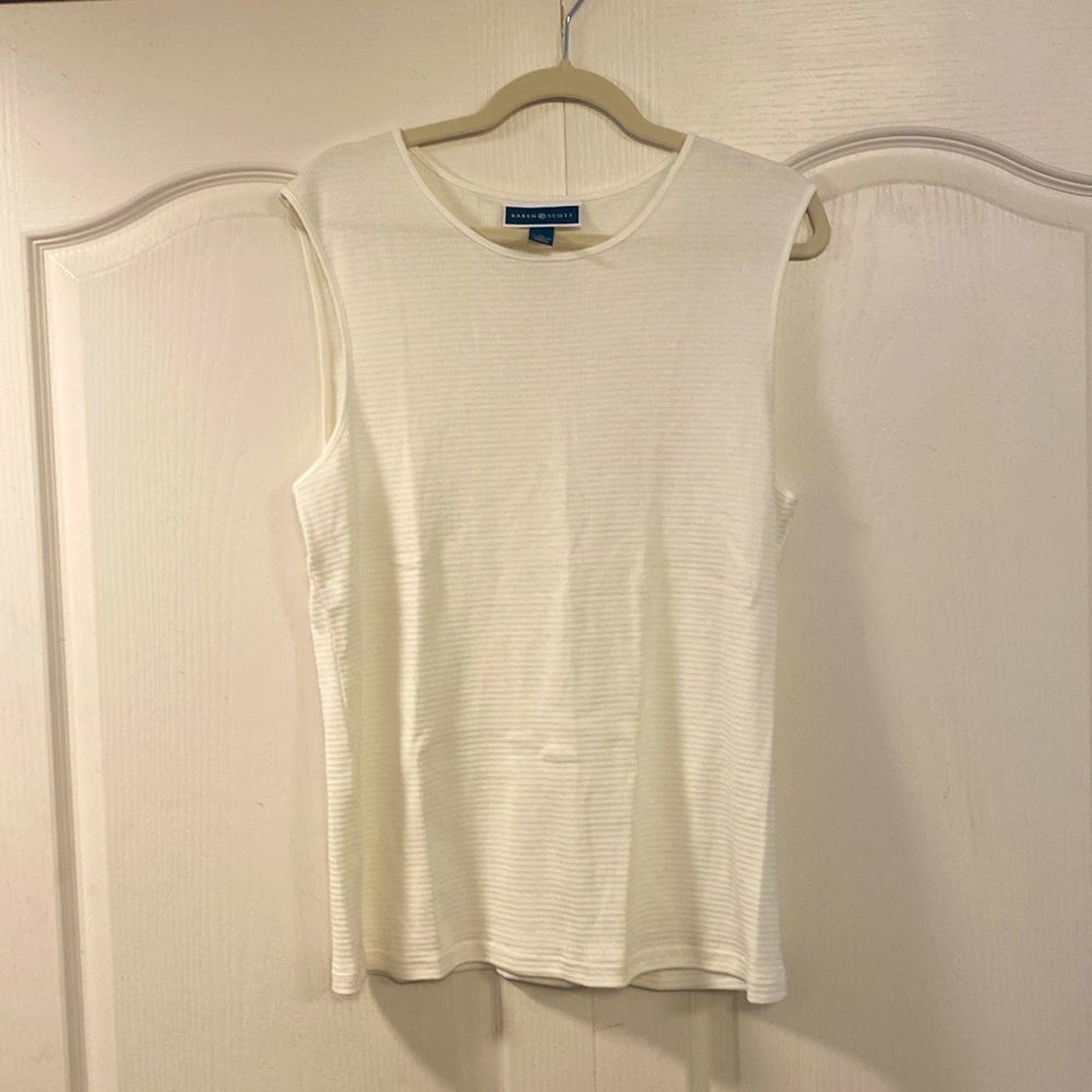 Karen Scott XL White Tanktop